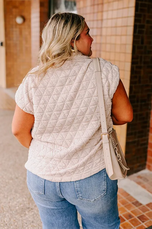 Cedar Creek Quilted Vest in Cream Curves sold by Impressions product image thumbnail 4