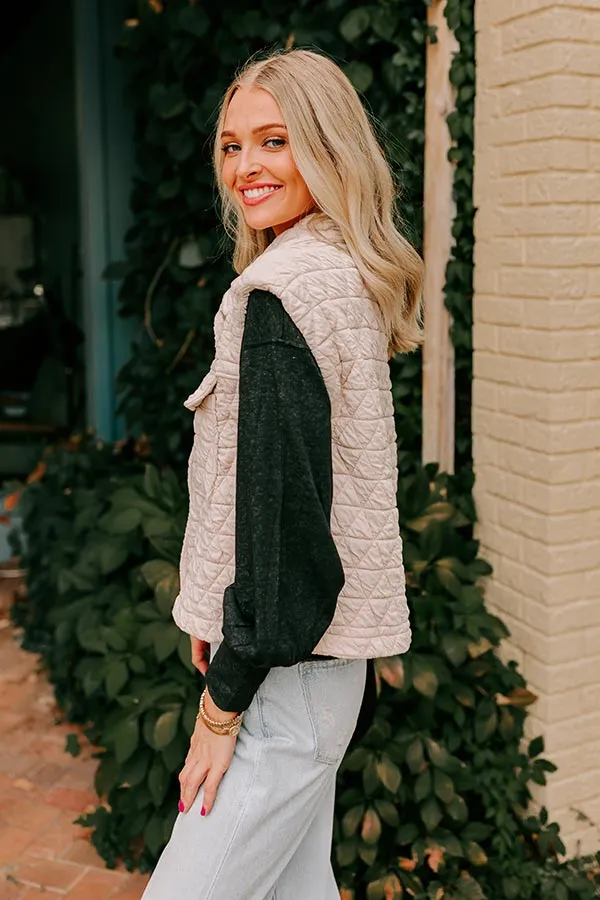 Cedar Creek Quilted Vest in Cream sold by Impressions product image thumbnail 3