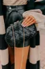 Uptown Chic Faux Leather Purse in Black sold by Impressions