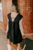 Hayride Honey Denim Mini Dress in Black sold by Impressions
