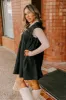 Hayride Honey Denim Mini Dress in Black sold by Impressions