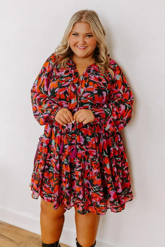 Sangria Toast Mini Dress Curves sold by Impressions