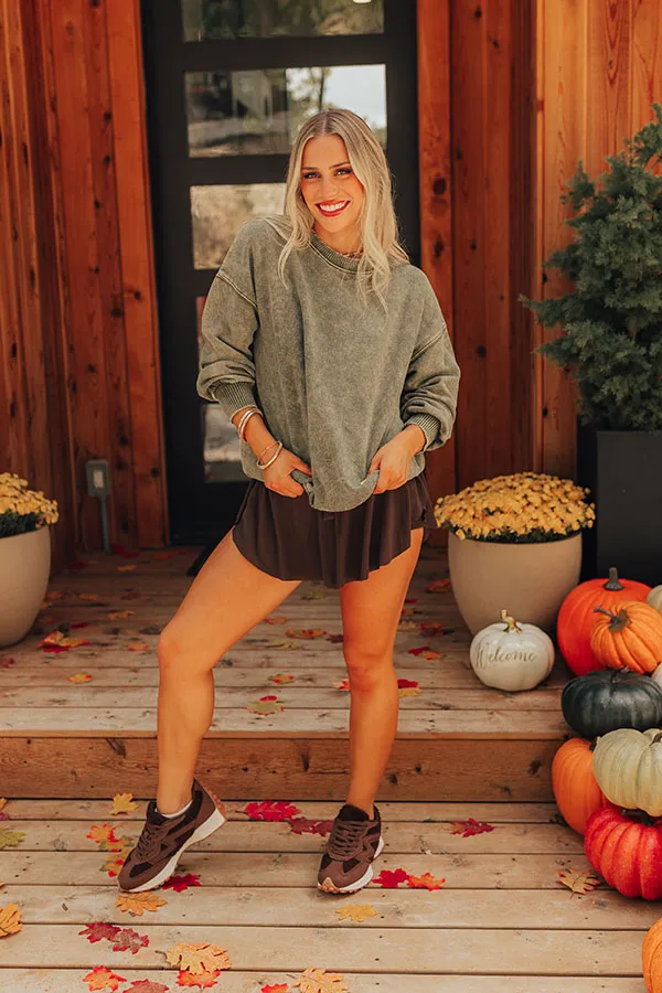 Trailside Cutie Vintage Wash Sweatshirt in Green sold by Impressions product image thumbnail 3