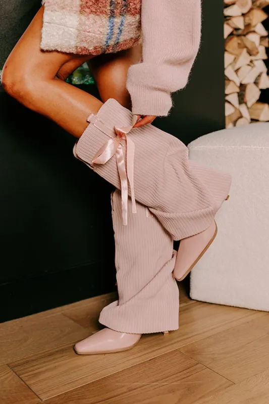 The Brianna Faux Leather Boot in Pink sold by Impressions