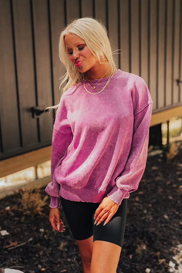 Trailside Cutie Vintage Wash Sweatshirt in Orchid sold by Impressions product image thumbnail 2