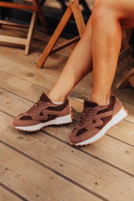The Norah Sherpa Sneaker in Chestnut sold by Impressions