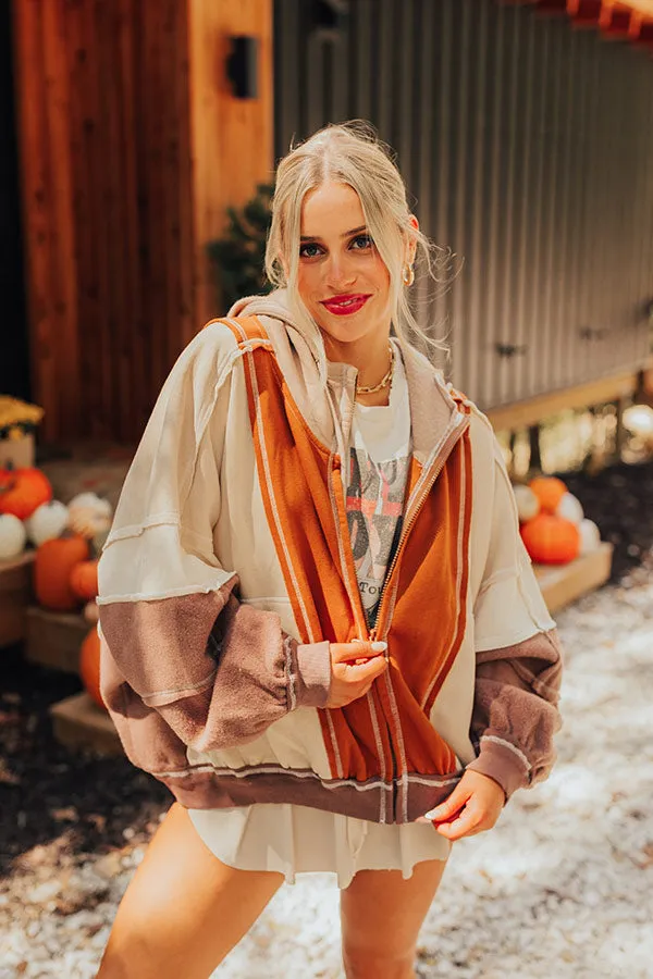 Fall Hike Color Block Sweater in Brown sold by Impressions product image thumbnail 3