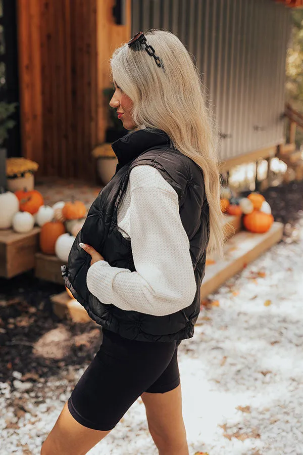 Mountain Top Morning Puffer Vest in Black sold by Impressions product image thumbnail 4