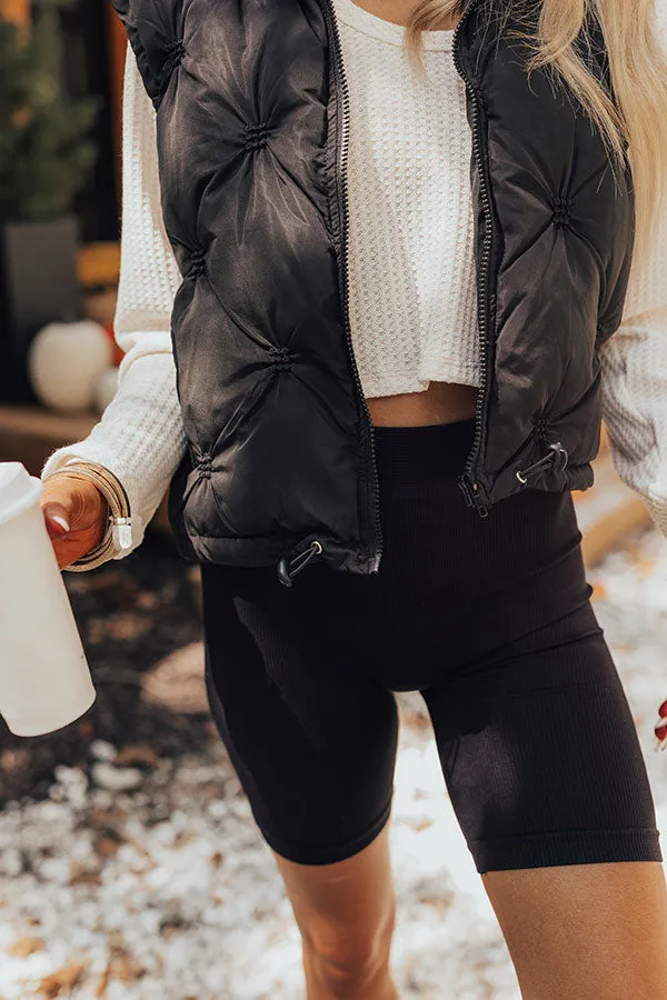 Mountain Top Morning Puffer Vest in Black sold by Impressions product image thumbnail 3