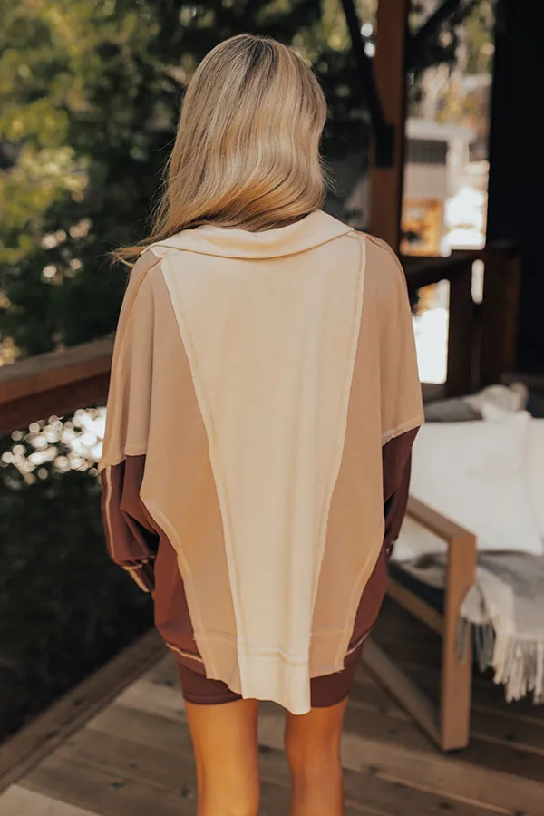 Espresso Please Color Block Sweatshirt sold by Impressions product image thumbnail 4