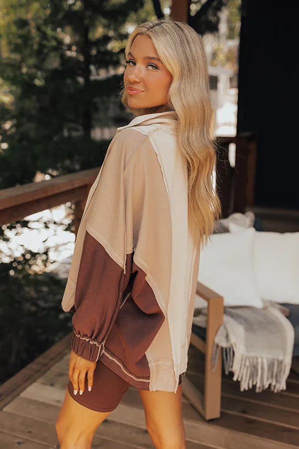 Espresso Please Color Block Sweatshirt sold by Impressions product image thumbnail 3