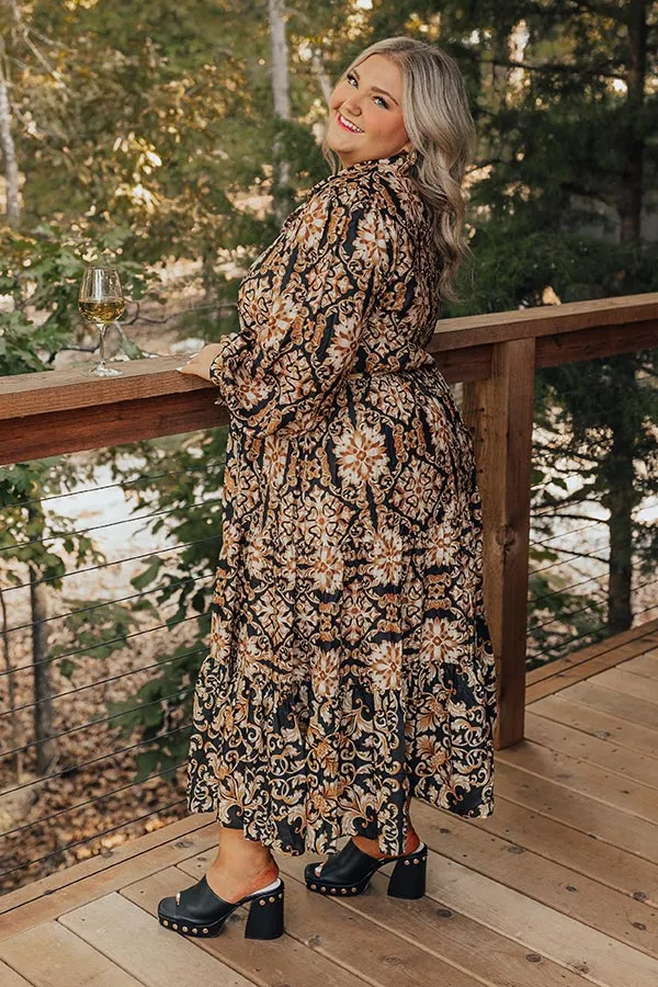 Dream Date Night Button Down Midi Curves sold by Impressions product image thumbnail 3