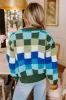 Vibe Check Knit Sweater in Hunter Green sold by Impressions