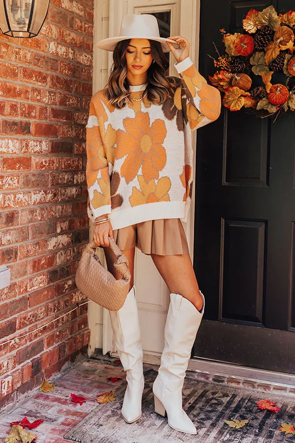 Falling For You Knit Floral Sweater sold by Impressions product image thumbnail 3