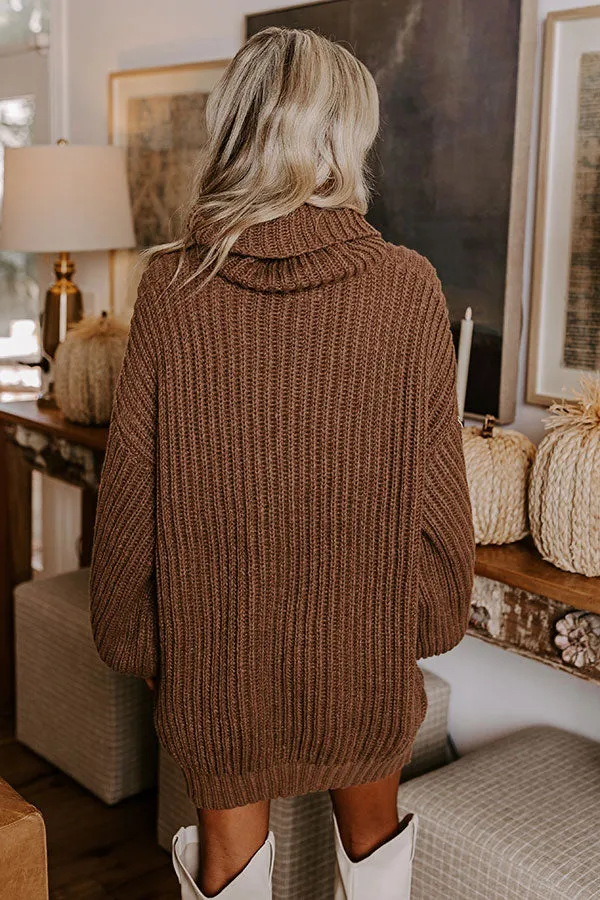 Espresso Martini Sweater Dress in Mocha sold by Impressions product image thumbnail 4