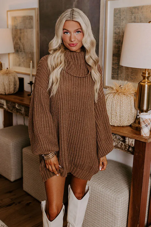 Espresso Martini Sweater Dress in Mocha sold by Impressions product image thumbnail 2