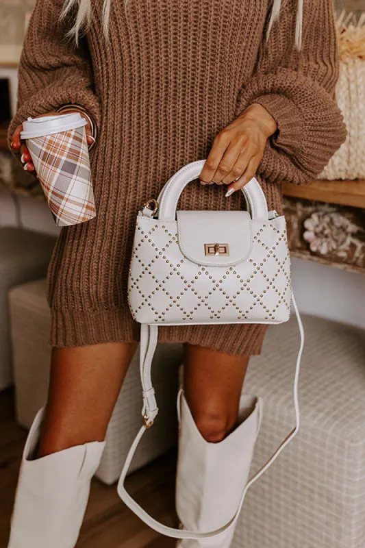 Couture Classic Faux Leather Purse in Ivory sold by Impressions