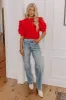 Latest Obsession Knit Top in Red sold by Impressions