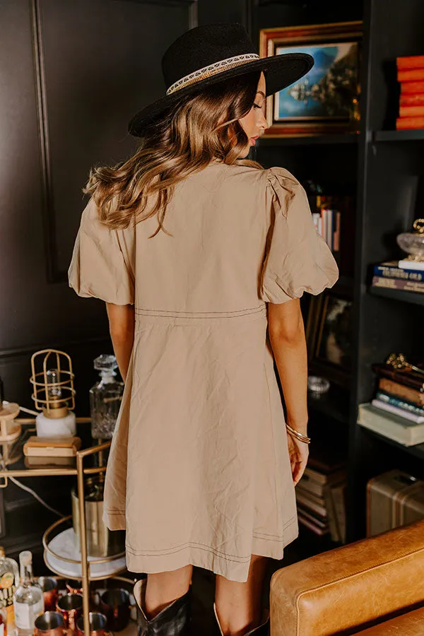 Good Vibes Button Down Mini Dress sold by Impressions product image thumbnail 2