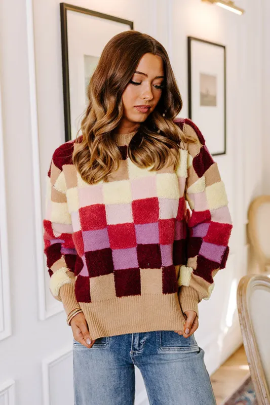 Vibe Check Knit Sweater in Iced Latte sold by Impressions