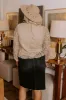 It's In The Details Crochet Top in Beige Curves sold by Impressions