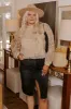 It's In The Details Crochet Top in Beige Curves sold by Impressions