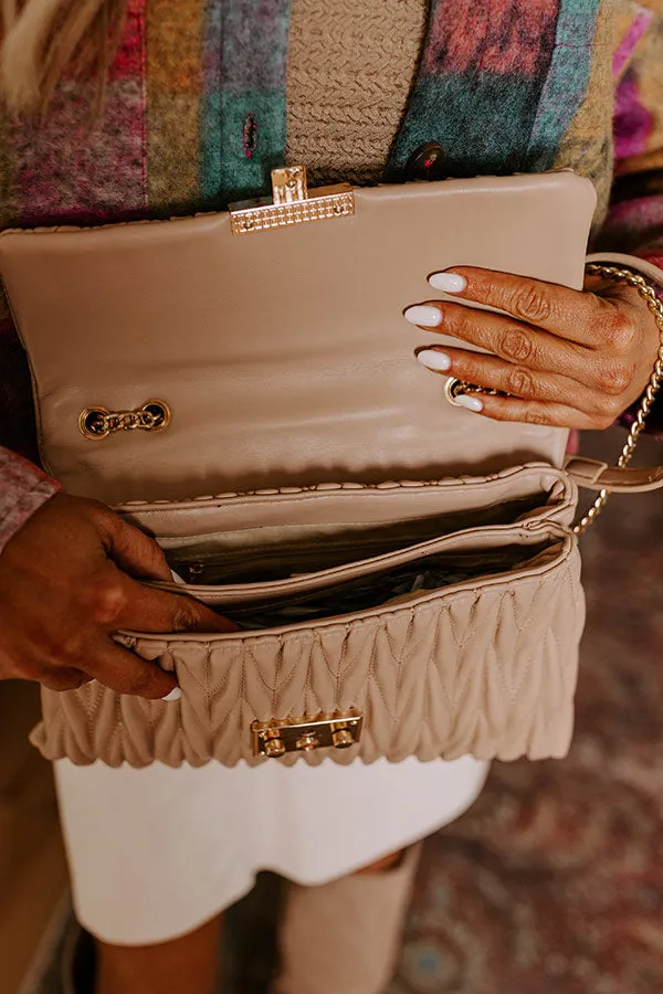 Fifth Avenue Stroll Faux Leather Purse in Iced Latte sold by Impressions product image thumbnail 2