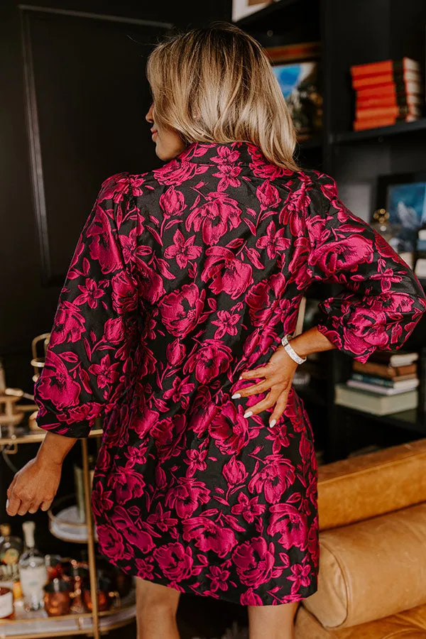 Uptown Social Floral Jacquard Mini Dress sold by Impressions product image thumbnail 2