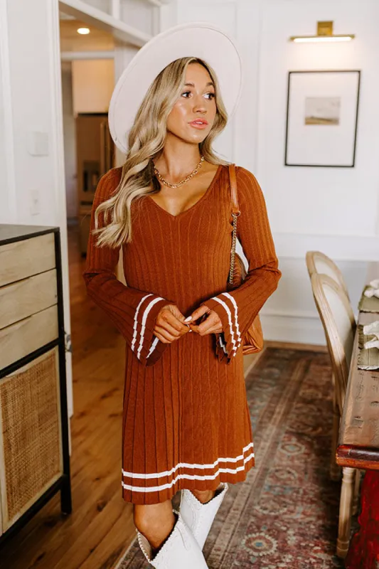Cafe Cutie Ribbed Mini Dress sold by Impressions