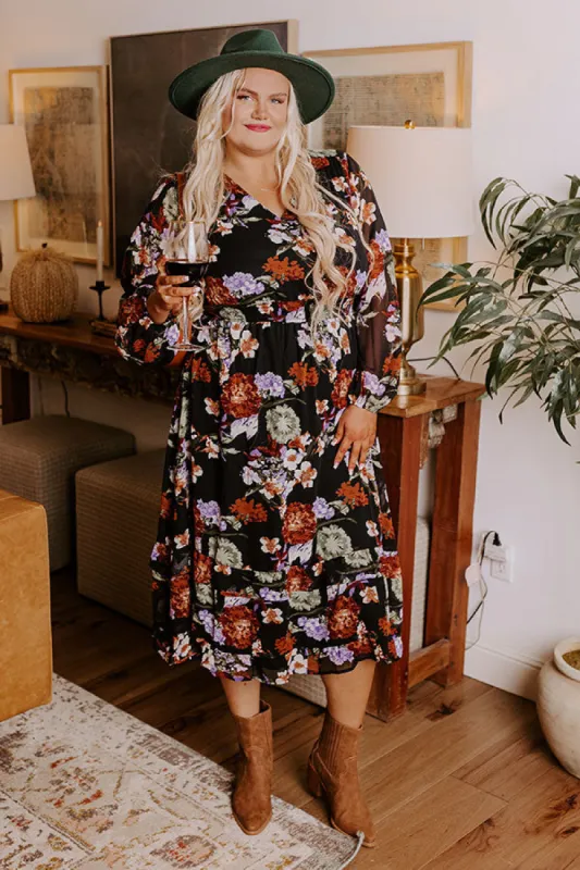 Vineyard Stroll Floral Midi Curves sold by Impressions