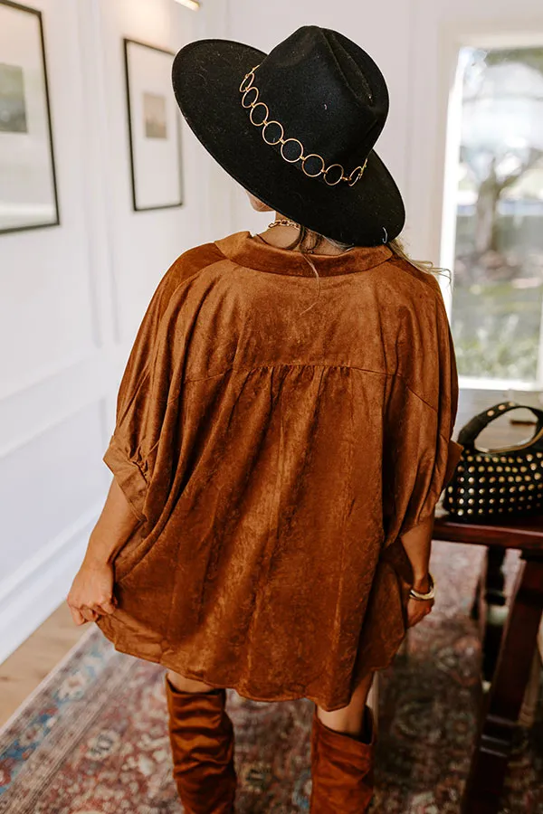 Social Gathering Faux Suede Button Up sold by Impressions product image thumbnail 3