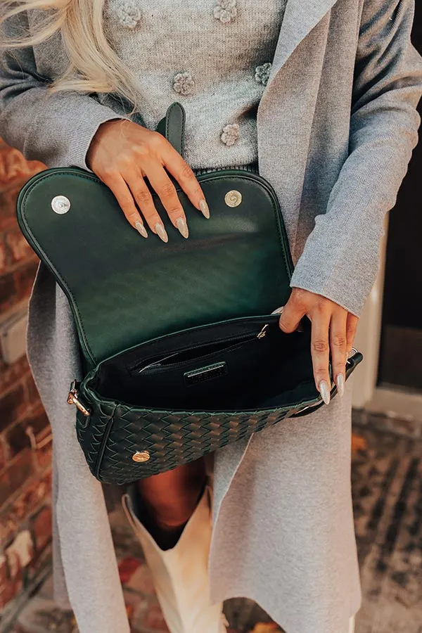 Good Vibes Faux Leather Woven Crossbody sold by Impressions product image thumbnail 3