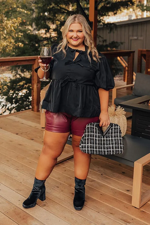 Meant For Martinis Peplum Top in Black Curves sold by Impressions product image thumbnail 2