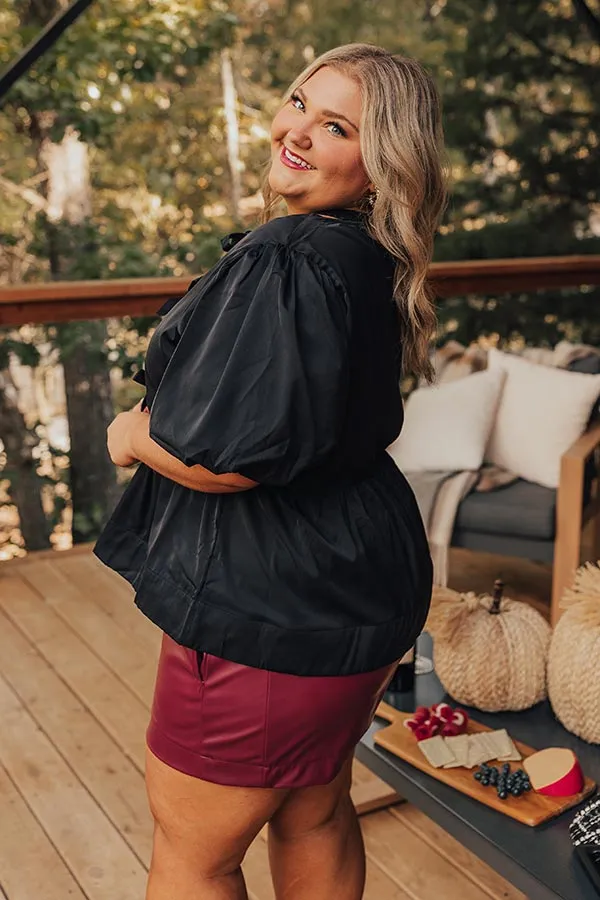 Meant For Martinis Peplum Top in Black Curves sold by Impressions product image thumbnail 3