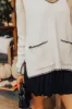 Small Town Romance Knit Sweater Top in French Vanilla sold by Impressions