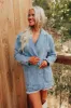Train To Paris Denim Oversized Blazer sold by Impressions
