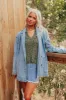 Train To Paris Denim Oversized Blazer sold by Impressions