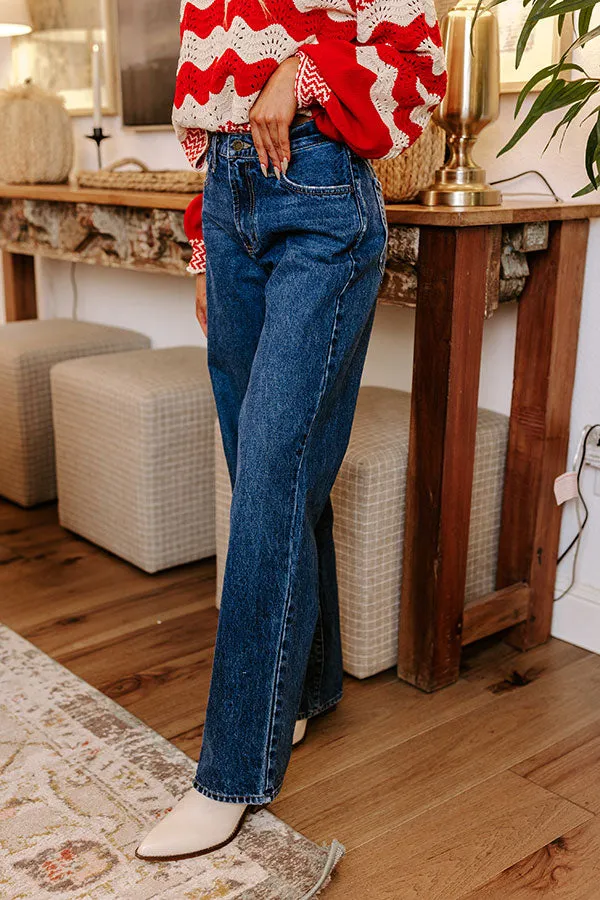 JUST USA Genesis High Waist Straight Leg Jean in Dark Wash sold by Impressions product image thumbnail 3