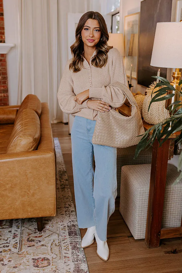 Apple Picking Pretty Knit Sweater In Iced Latte sold by Impressions product image thumbnail 2