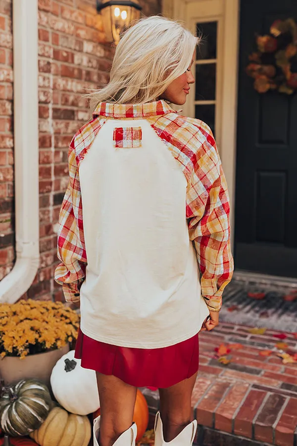 Hayride Happiness Plaid Henley sold by Impressions product image thumbnail 4