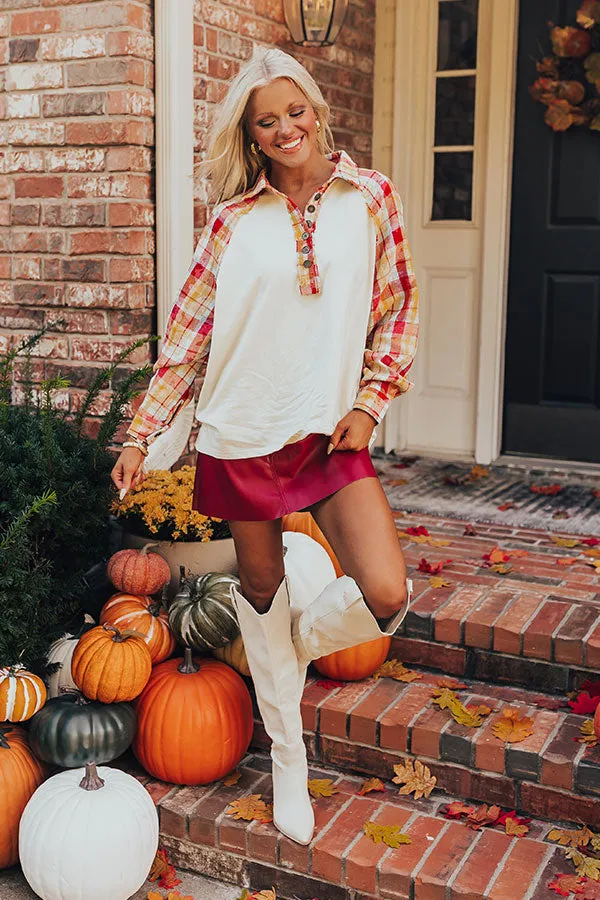 Hayride Happiness Plaid Henley sold by Impressions product image thumbnail 2