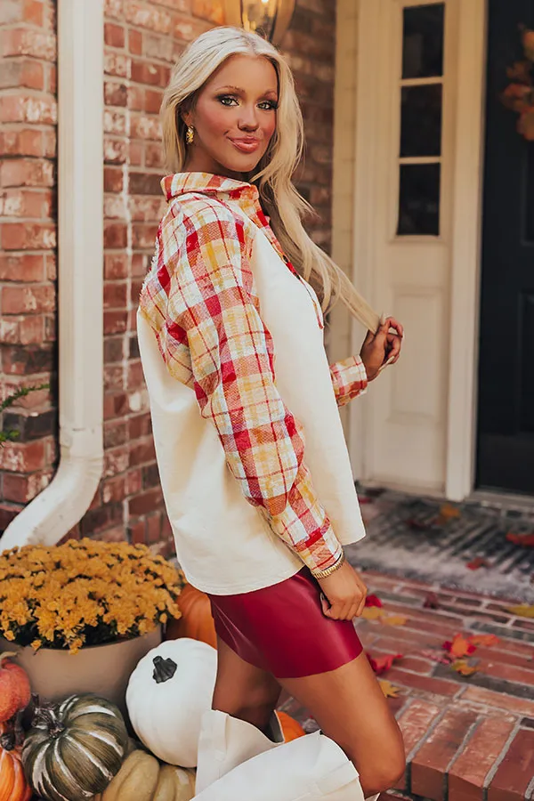 Hayride Happiness Plaid Henley sold by Impressions product image thumbnail 3