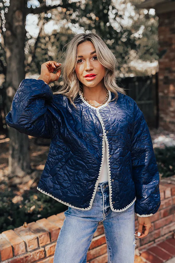 Fall Festival Quilted Jacket in Navy sold by Impressions product image thumbnail 2