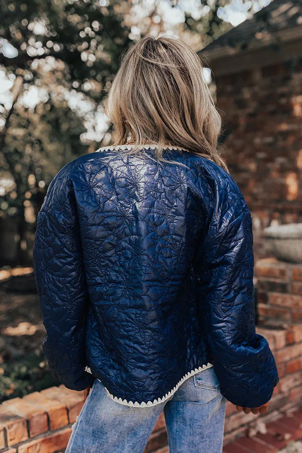 Fall Festival Quilted Jacket in Navy sold by Impressions product image thumbnail 4