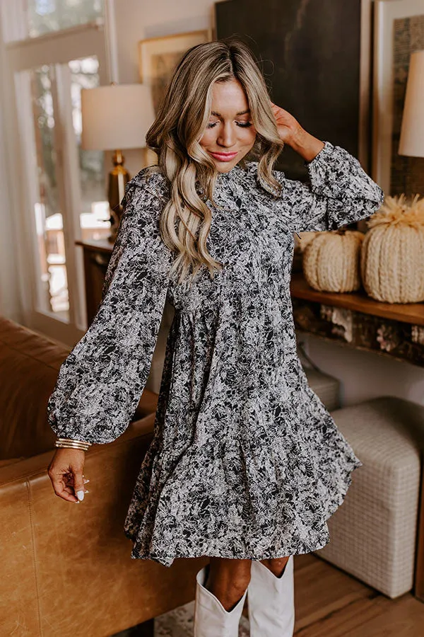 Graceful Reflections Floral Mini Dress sold by Impressions