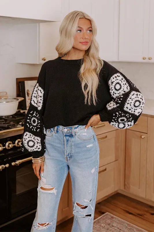 Boho Bliss Crochet Sweater sold by Impressions