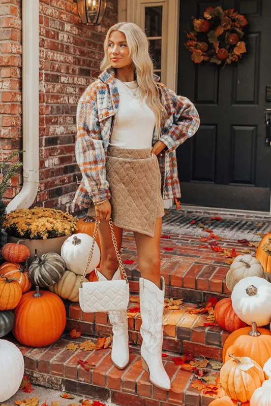 The Ava High Waist Velvet Skort sold by Impressions