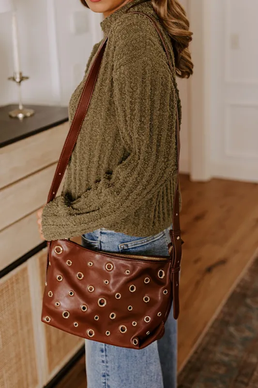 Marza PU Leather Studded Bag in Zebra | Parallel