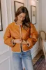 Fall Festival Quilted Jacket in Pumpkin sold by Impressions