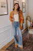 Fall Festival Quilted Jacket in Pumpkin sold by Impressions